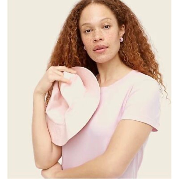 J. CREW Dress T-Shirt Midi Short Sleeves Organic Cotton Icy Lilac Purple Small - Picture 3 of 6